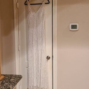 Long White Sequin Dress